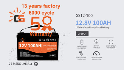 100ah LIFEPO4 Lithium Battery