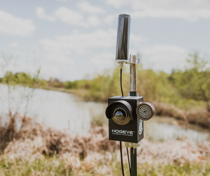 HogEye Camera System easily connects to any hog trap giving you CONTROL to monitor your trap and control when you trap hogs. 