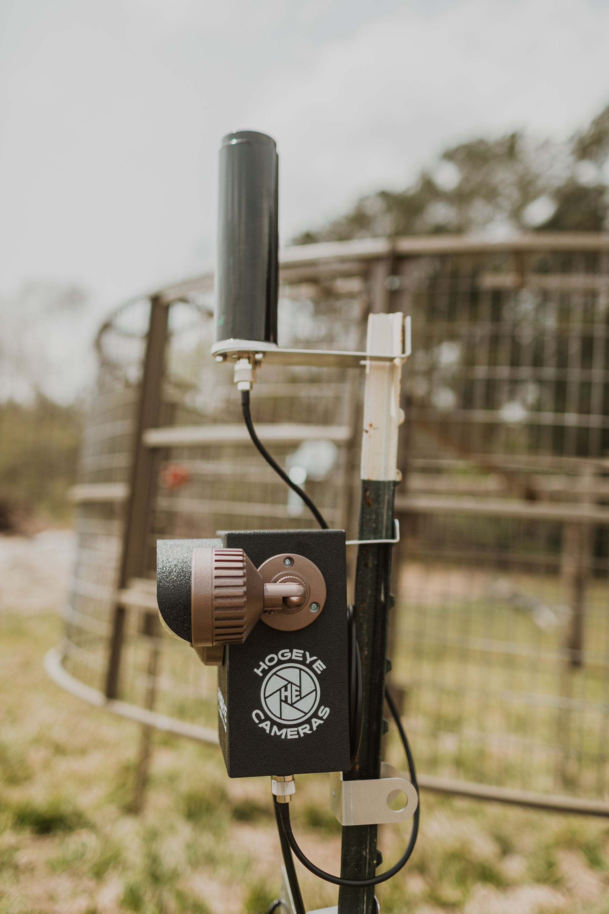 HogEye Camera System connected to a Big Pig Drop Trap